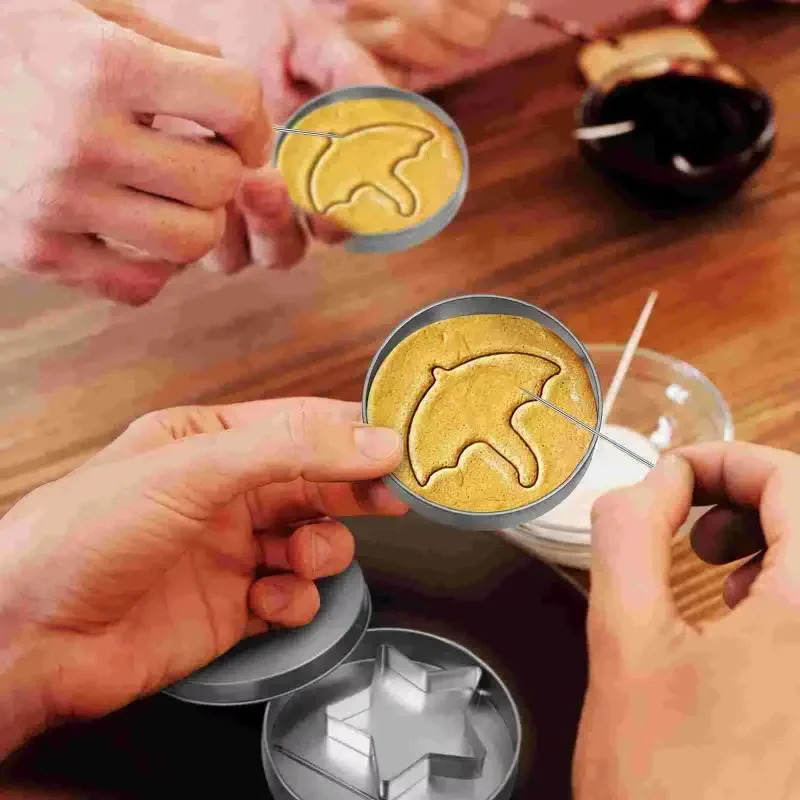 12pcs Korean Sugar Candy Game Cookie Cutters Biscuit Pie Round Umbrella Triangle Star Shaped Making Tools Set Mold