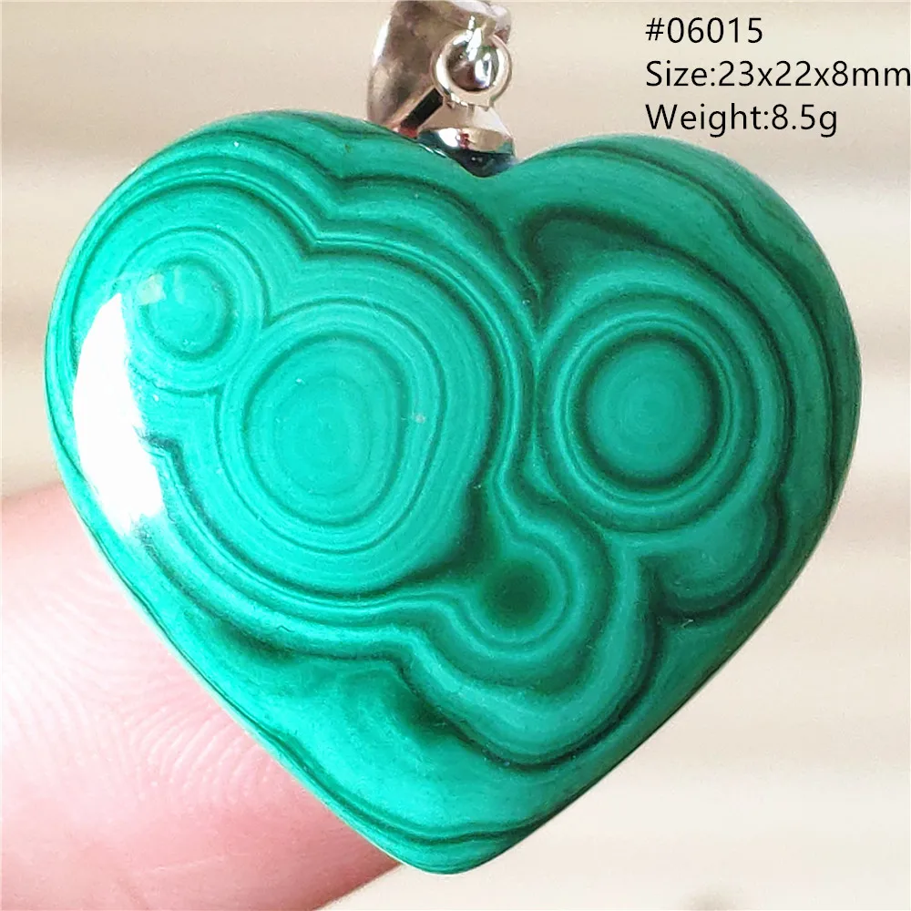 Natural Green Malachite Chrysocolla Rectangle Pendant For Women Men Fashion Jewelry Necklace AAAAA