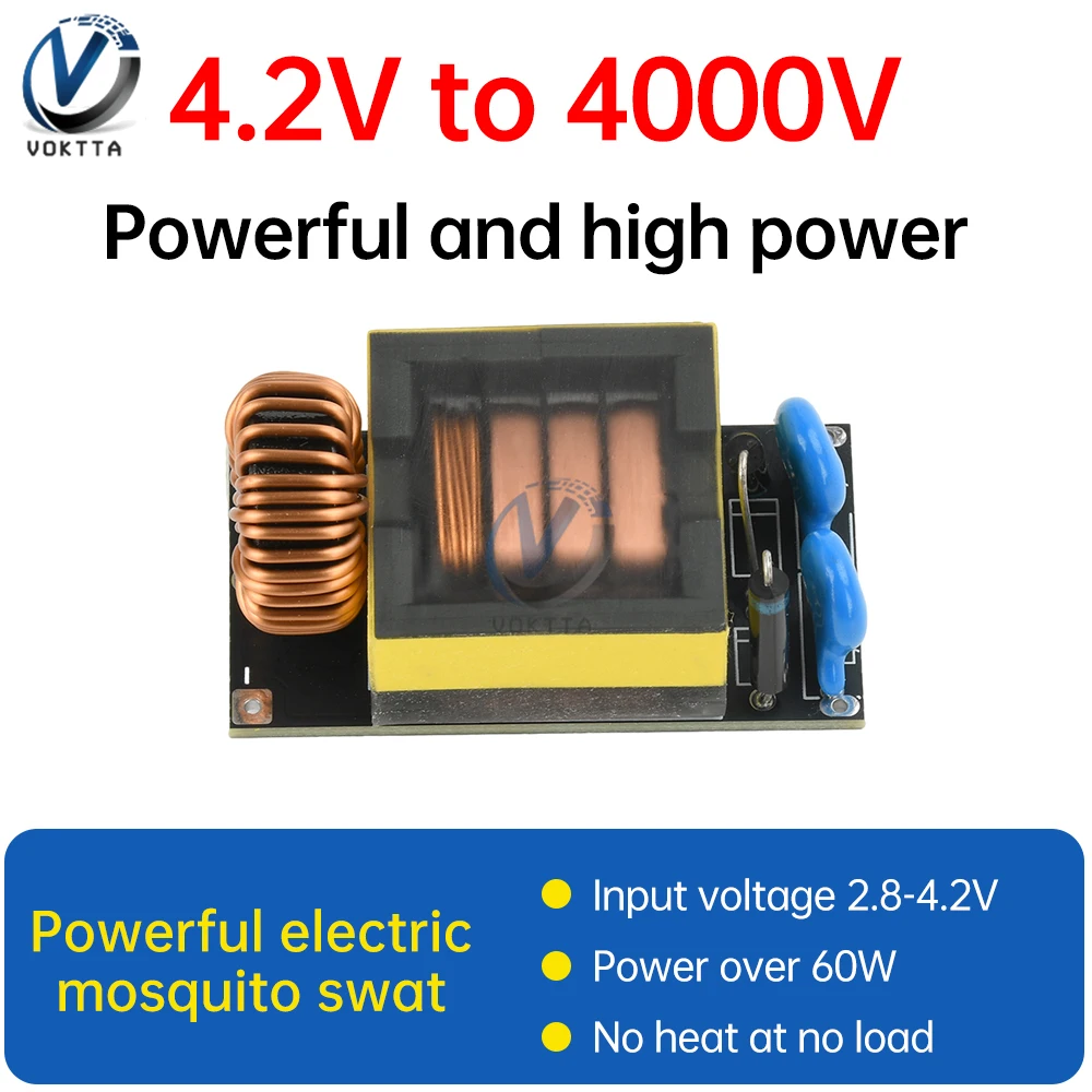 DC 3.7V a 4000V Booster ad alta tensione Step Up Modulo Arc Pulse Circuito motore DC 2.8-4.2V Modulo di alimentazione