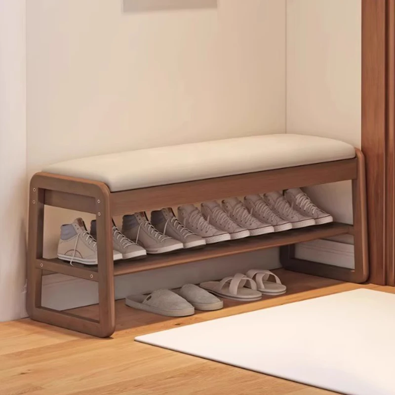 

Современный табурет для пеленания обуви из цельного дерева, скандинавский многослойный простой шкаф для хранения обуви, мебель для гостиной, дома, Zapatero FYSS