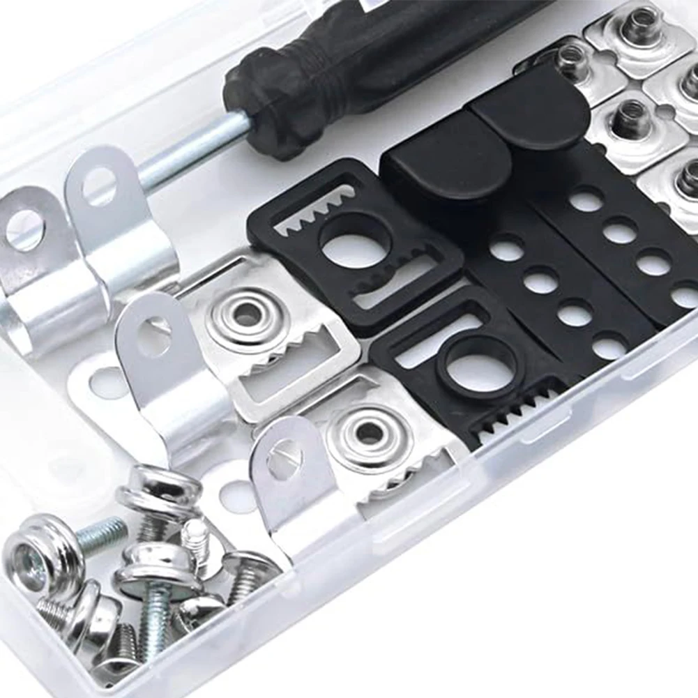 

31 шт. комплект для ремонта футбольного шлема, включая зажимы для козырька J-зажимы винты отвертка запасные части для хоккейного шлема