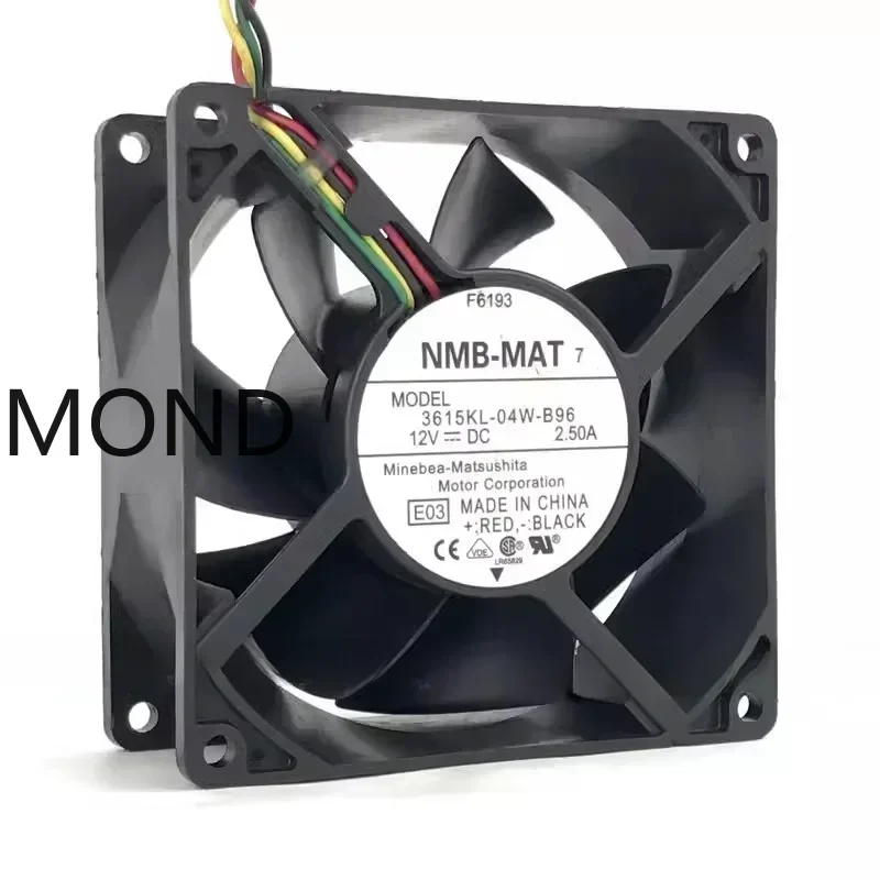 3615RL-04W-B96 Server Fan for NMB NMB-MAT Axial Cooling Inverter Fan High Air Volume PWM 2.5A 12VDC 8038 80*80*38MM 8CM