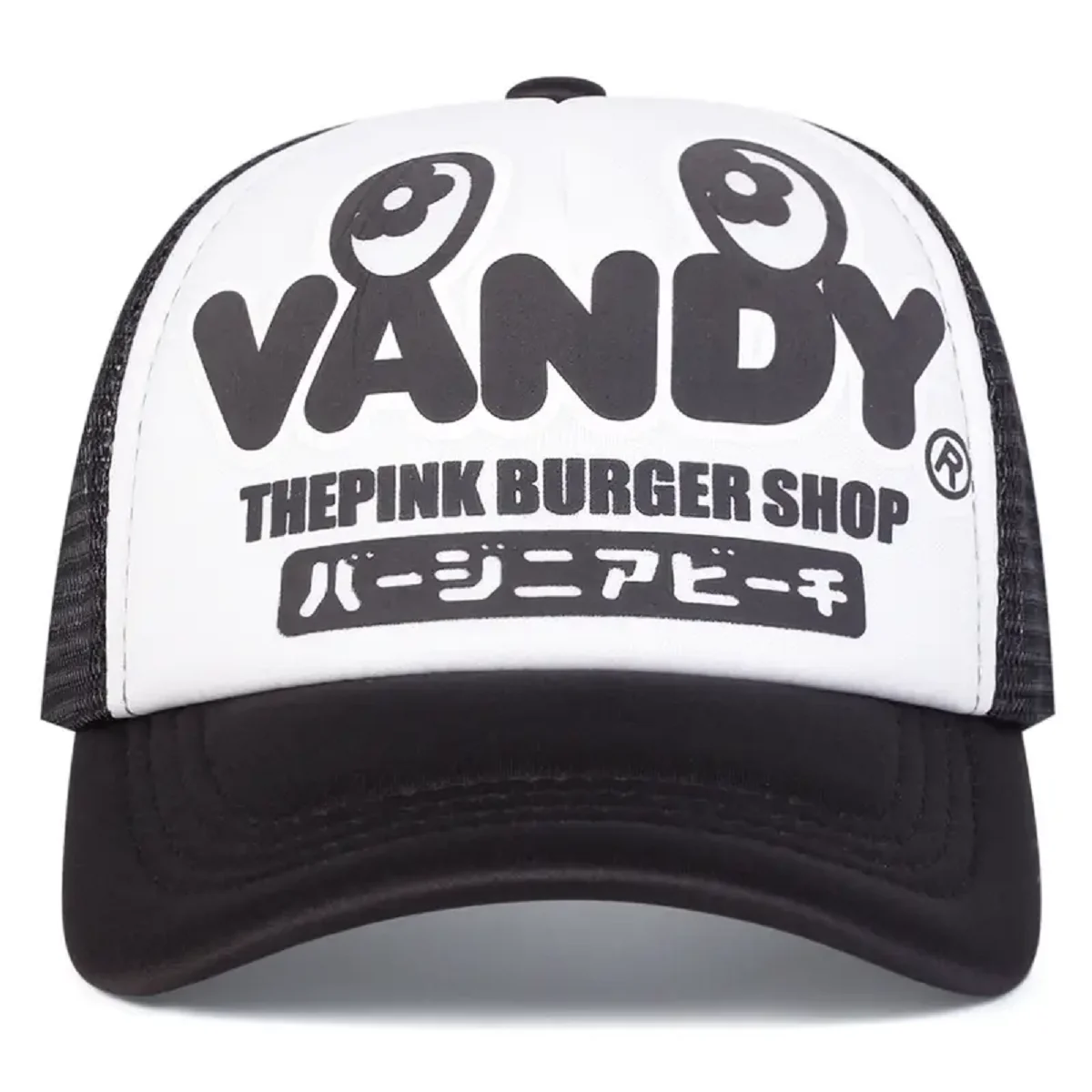 جديد فاندي اليابانية الكتابة على الجدران المطبوعة المرأة قبعة عادية قبعة بيسبول تنفس قبعة شبكية الرجال الهيب هوب قبعة الرياضة في الهواء الطلق قبعة