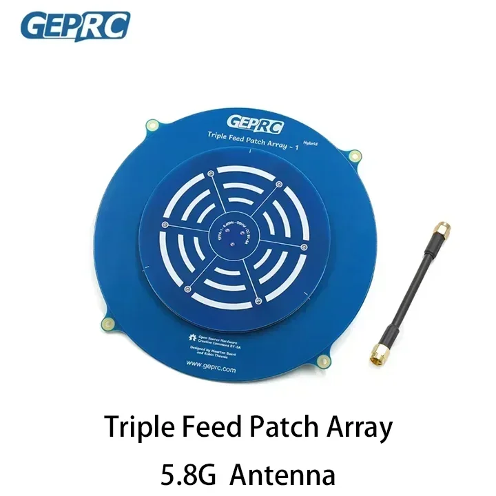 GEPRC Triple Feed Array 5.8G 14DBI Circular Polarized FPV Antenna Supports RHCP LHCP for RC Drone FPV Long Range VTX Goggle