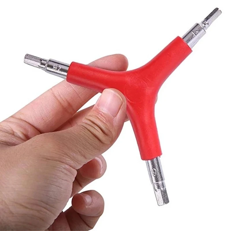 3 Way Hex Wrench Spanner Bicycle Repair Tools Trigeminal Allen Hex Socket Cycling Mountain Bike MTB Repair Tool