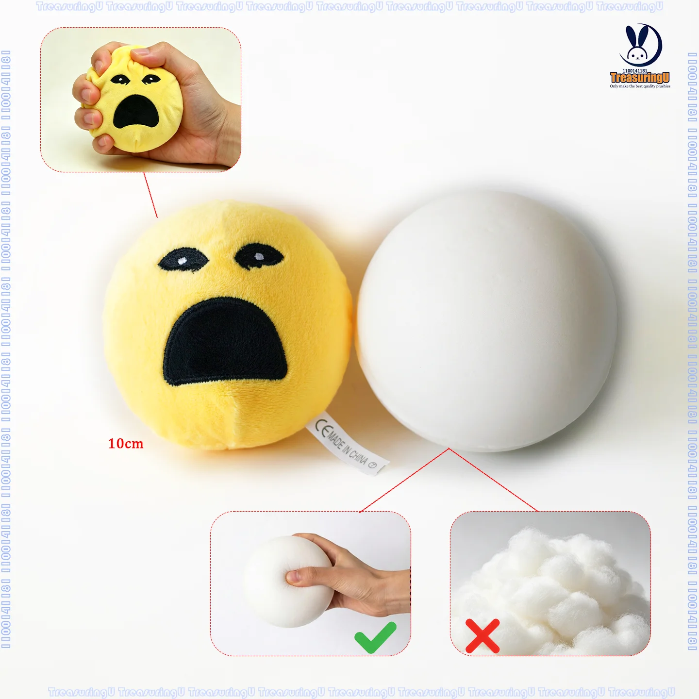 TreasuringU Neue Verity Arg Plüschtiere Falsity Game Stoffpuppen Mini-Ball Plüschkissen Kinder Geburtstagsgeschenke – Detail 3