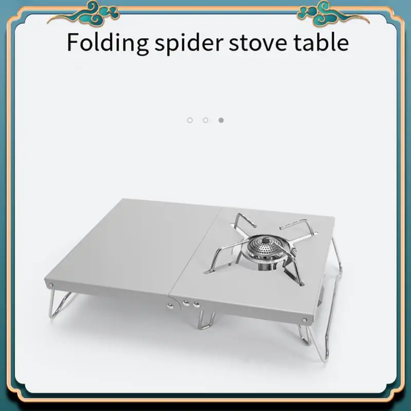 

Новейший уличный стол для плиты, сверхлегкий стальной складной складной походный стол для рыбалки на открытом воздухе, походов, серебристый