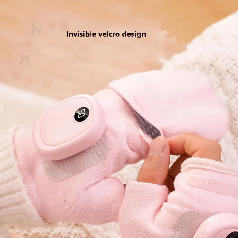 

Outdoor Thermal Mitten Touchscreen Rechargeable Heated Gloves 3 Levels Heating Fingerless Winter Warm Electric Hand Warmer