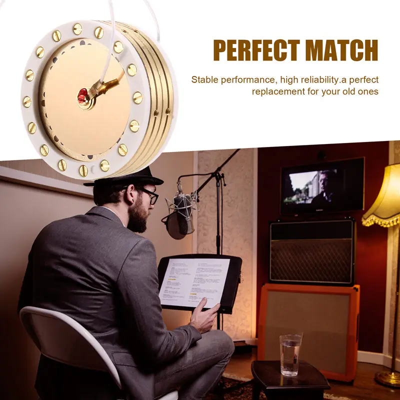 ไดอะแฟรมขนาดใหญ่ 34 มม. คอนเดนเซอร์ไมค์แคปซูลแกนไมโครโฟนแคปซูลสําหรับการบันทึกการเชี่ยวชาญ