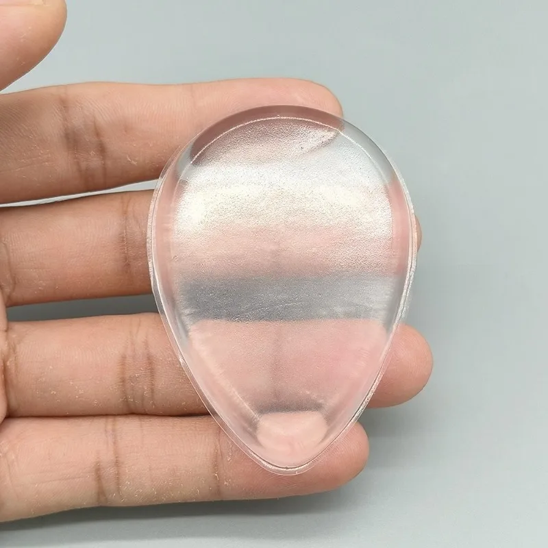 부드러운 실리콘 젤 파우더 퍼프 투명 젤리 뷰티 스펀지 리퀴드 파운데이션용 밀가루 메이크업 도구 액세서리