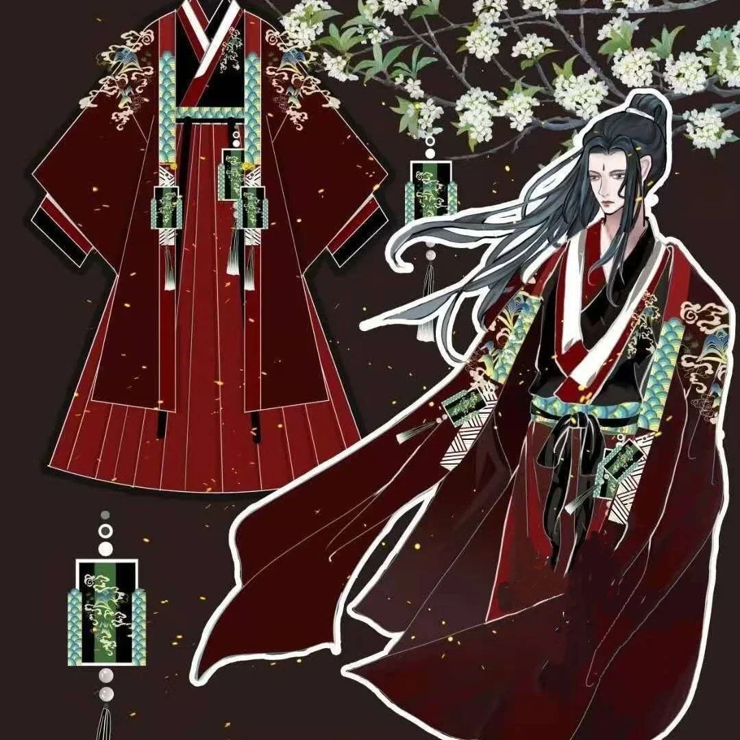 

Xuanfu (fierce) Han suit female, Wei and Jin Dynasty, male and female embroidery, same style, one-piece waist-length skirt,