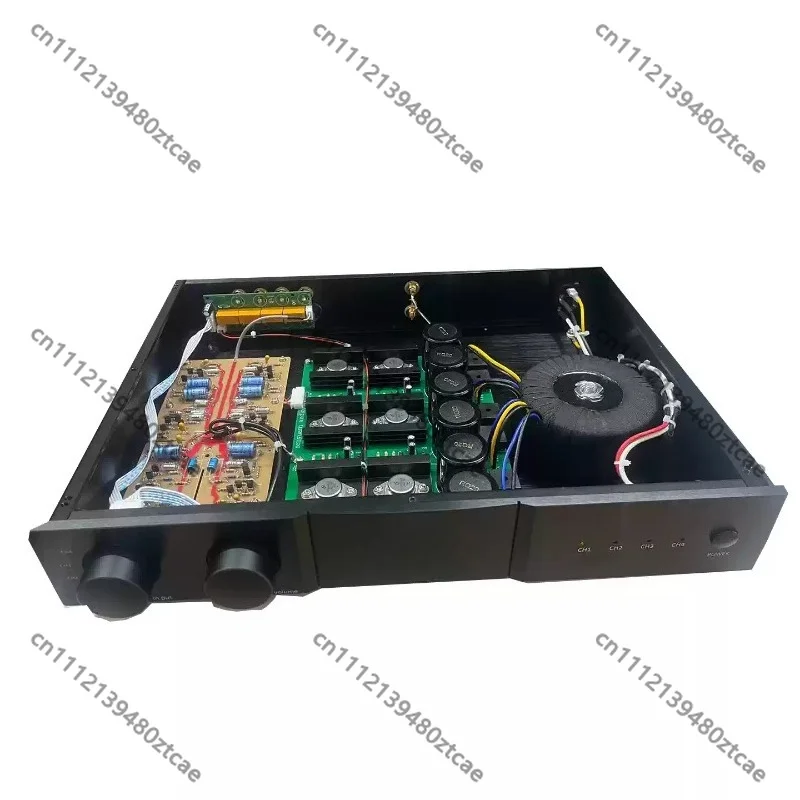 Single-End Class A HiFi Preamplifier DIY Component Kit, Discrete Stereo Preamp Bare PCB with Optional Aluminum Amplifier Chassis