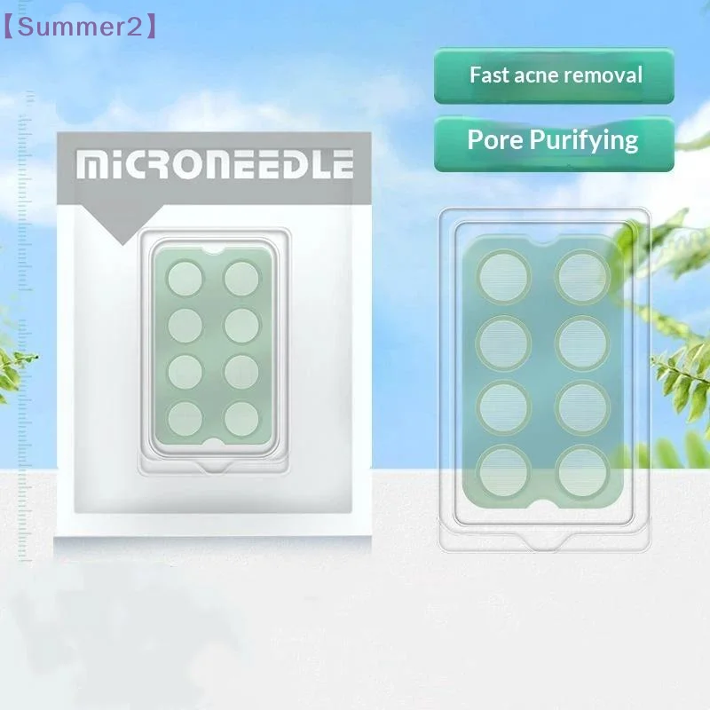 【Xia2】8Pcs Invisible Breathable Day Night Skin Repair Patch Soluble Microneedle Hydrocolloid  Patch{S}