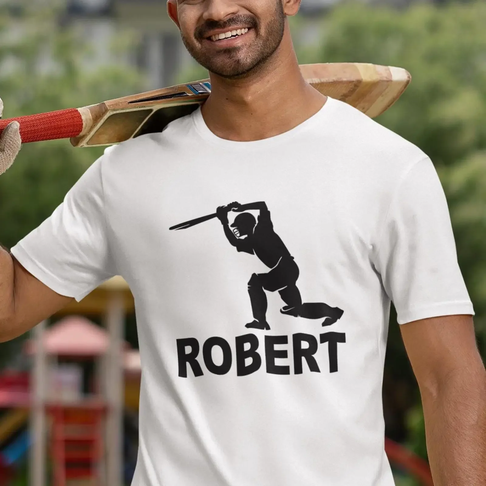 Custom Name Cricket Player T shirt Personalised Bat Casual Top for Cricketer Him Her vintage Washed Slightly streetwear