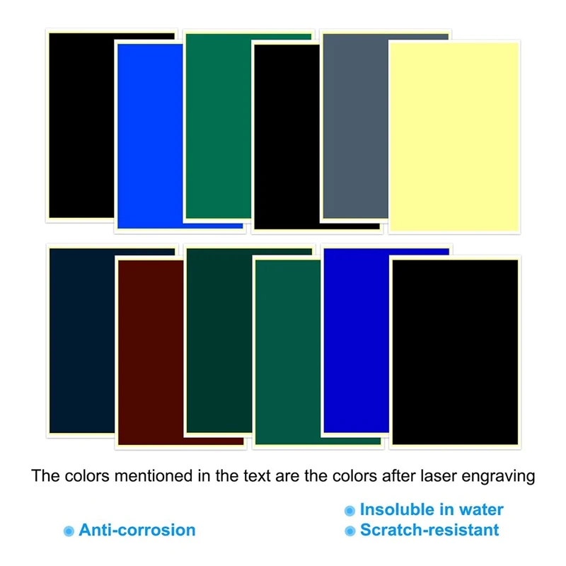 BEAU-Laser Engraving Paper,2Pcs Laser Engraving Marking Color Paper For Fiber Laser Marking & Engraving On Metal Ceramics