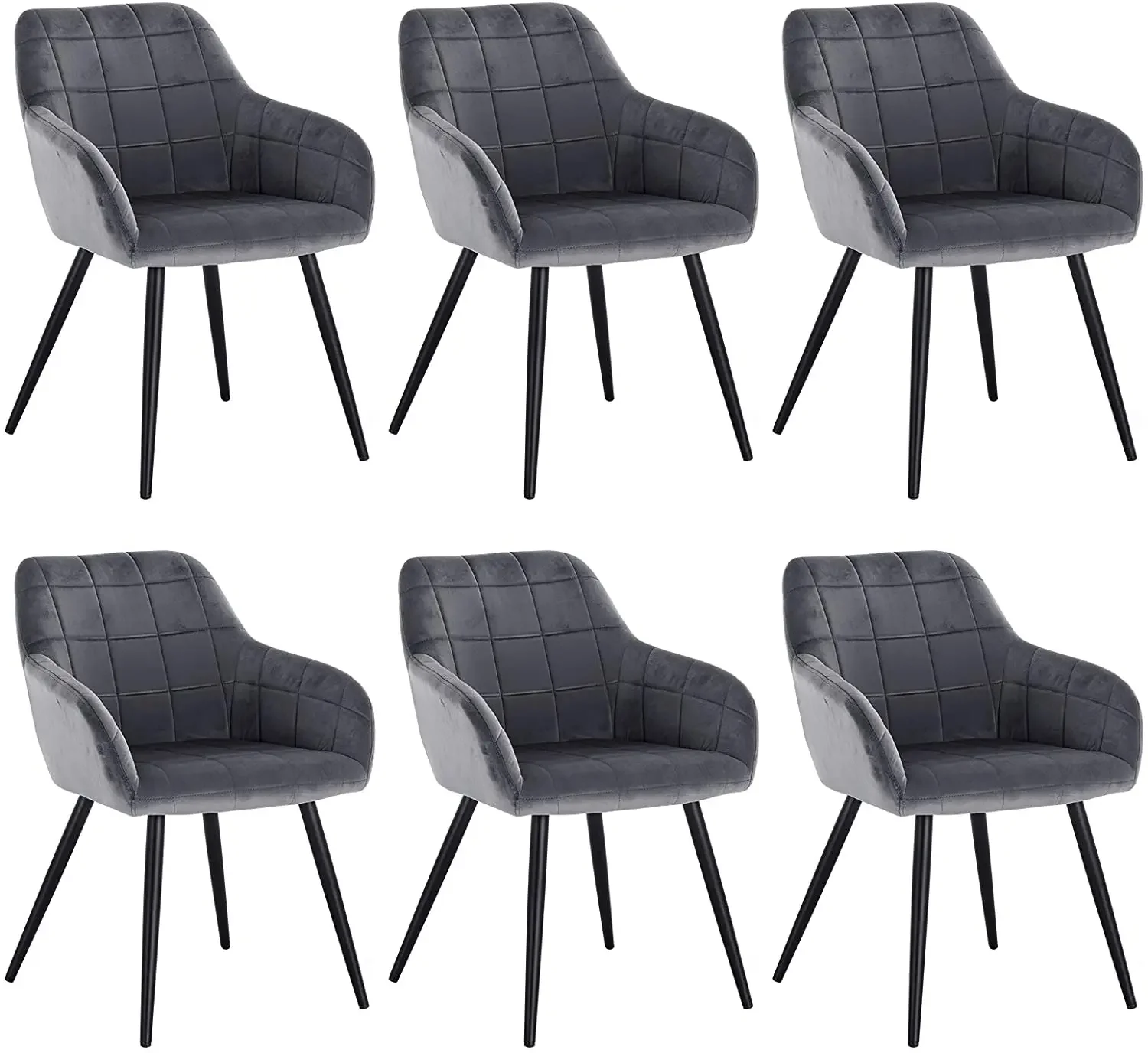 

For LuxuryDinning Furniture Sillas Metal Leg Upholstery Fabric Modern Velvet Dining Chairs for Dining Room Restaurant