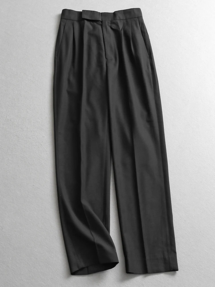 

Slimming High Waist Straight Leg Pants Formal Commute Women's Casual Straight Leg Trousers X240 Elegant Business Pants