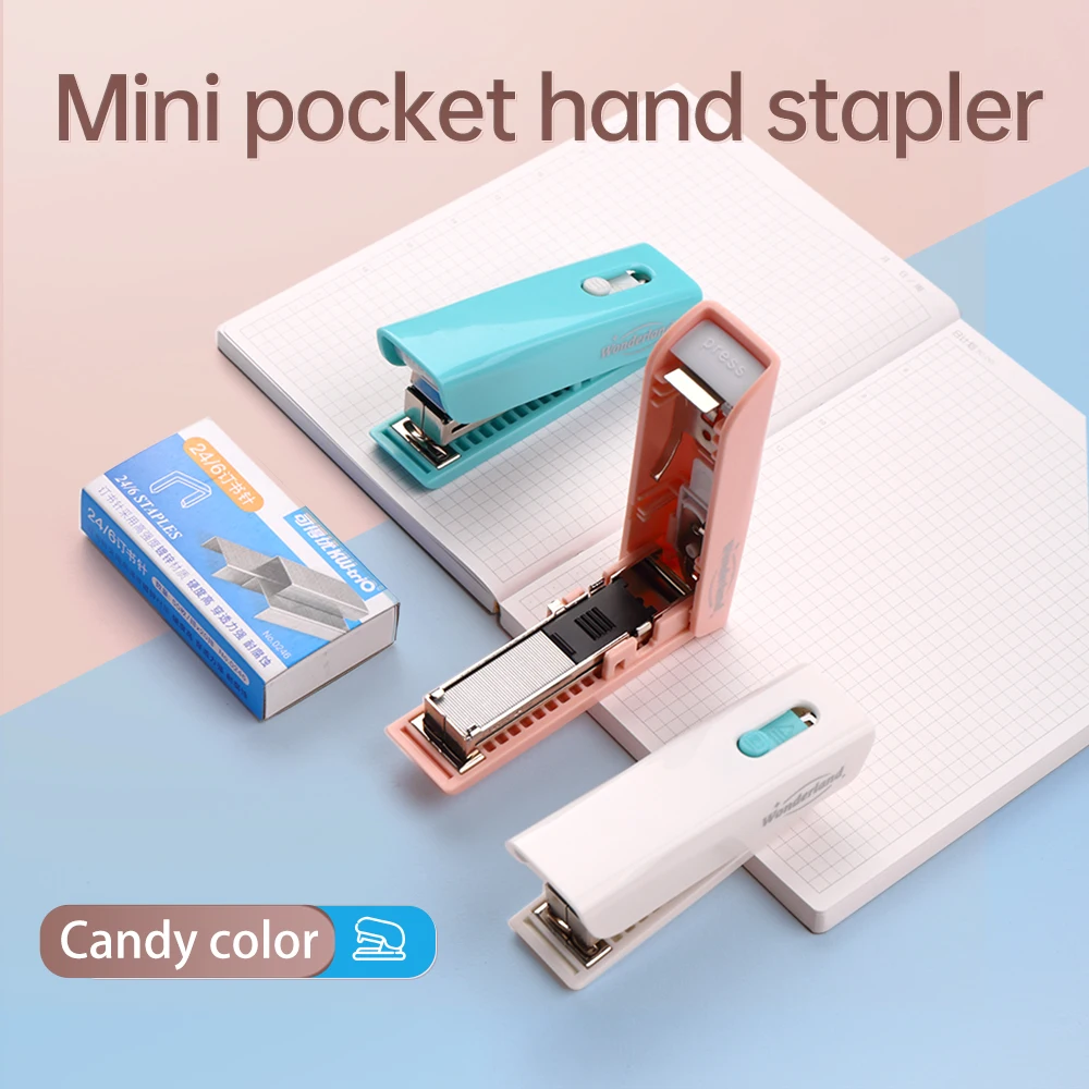 

KW-trio Effortless Desktop Stapler HandHeld Office Stapler 15 Sheet Capacity Support 24/6 or 26/6 Staple with Staples Remover