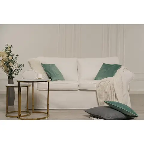 Ektorp Loveseat 2 Seat Sofa Slipcover Replacement Cover for IKEA Cool White Two Seater