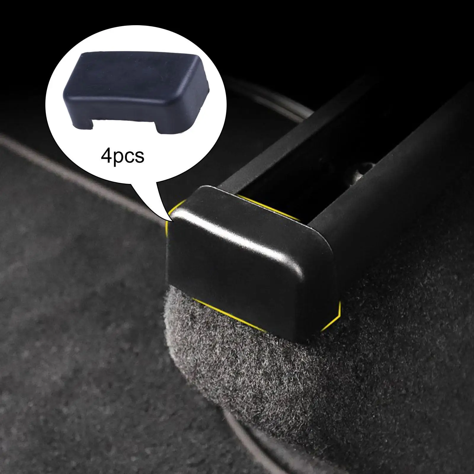 Auto Slide Rails Anti-Kick Plugs for Model Y Model 3 Functional