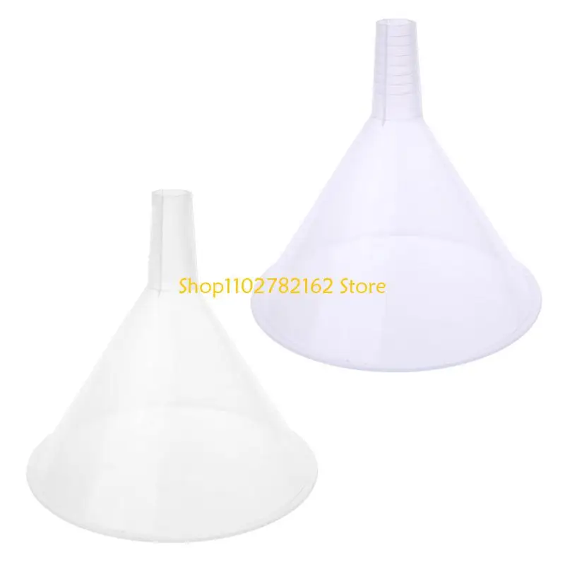 

547B 150 -миллиметровая пластиковая белая прозрачная воронка для гаража / автомобильных жидкостей / лаборатория / k