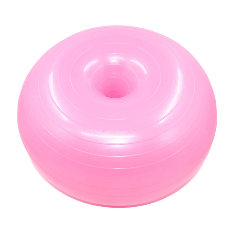 

Fitness Gym Equipment Balance Smooth Pvc Donut Yoga Ball, Exercise Pilates Ball New