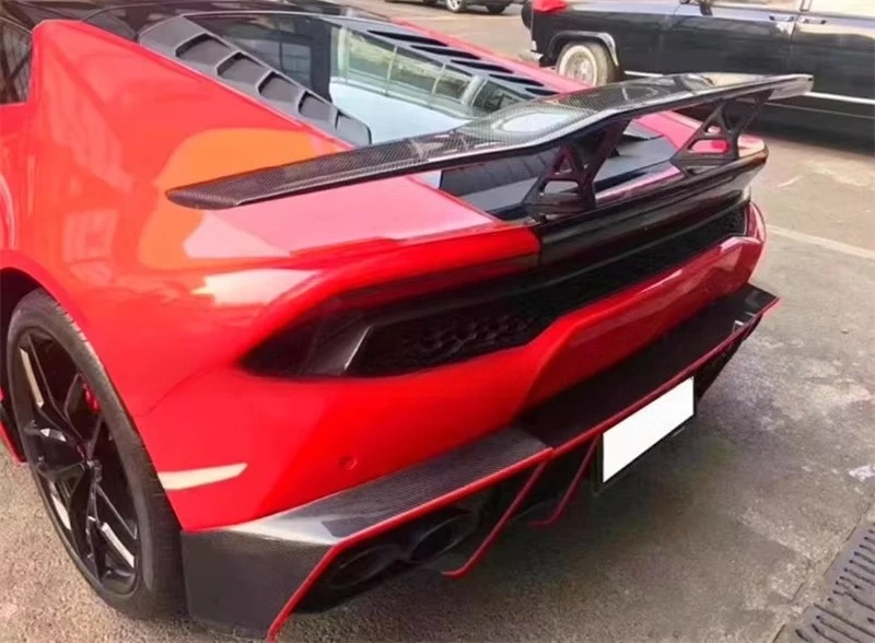Hot Selling M-Style Forged Carbon Fiber Trunk Lid Tail Wing Base Body Kit New Condition for Huracan LP580 LP610