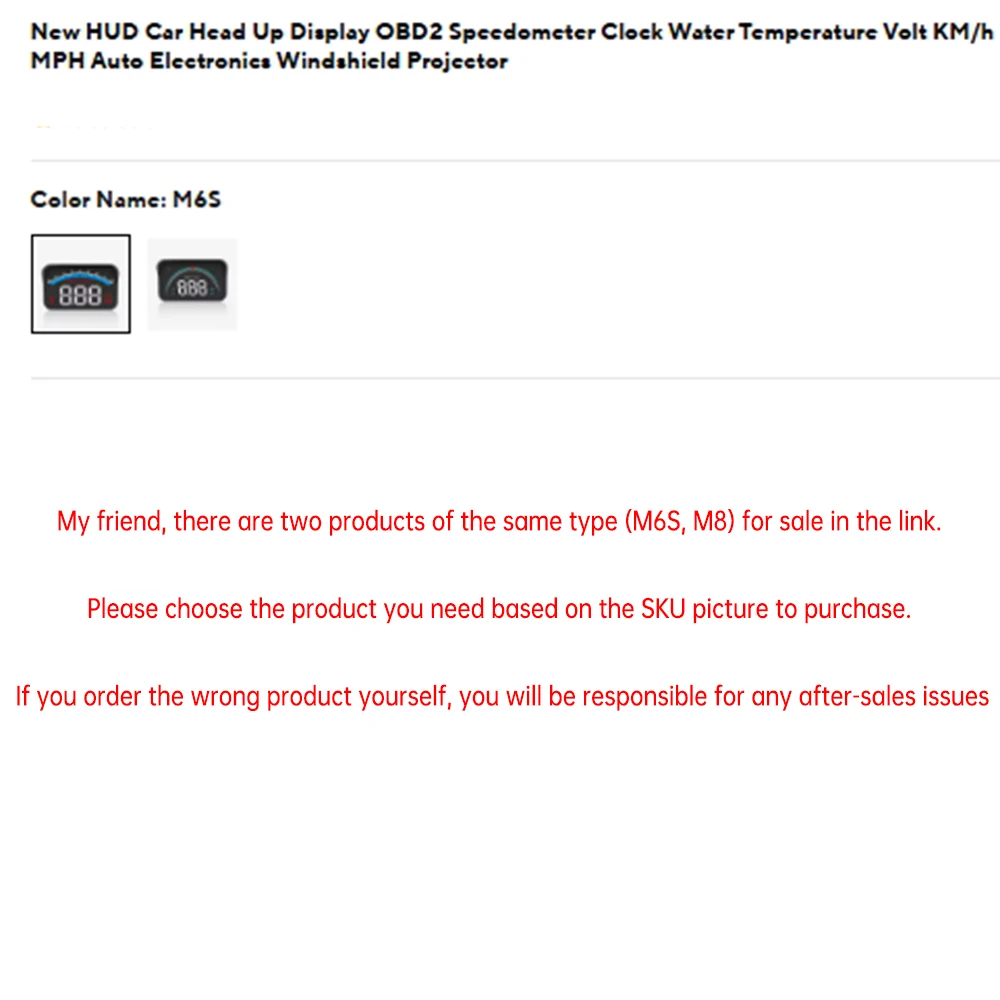 New HUD Car Head Up Display OBD2 Speedometer Clock Water Temperature Volt KM/h MPH  Auto Electronics Windshield Projector