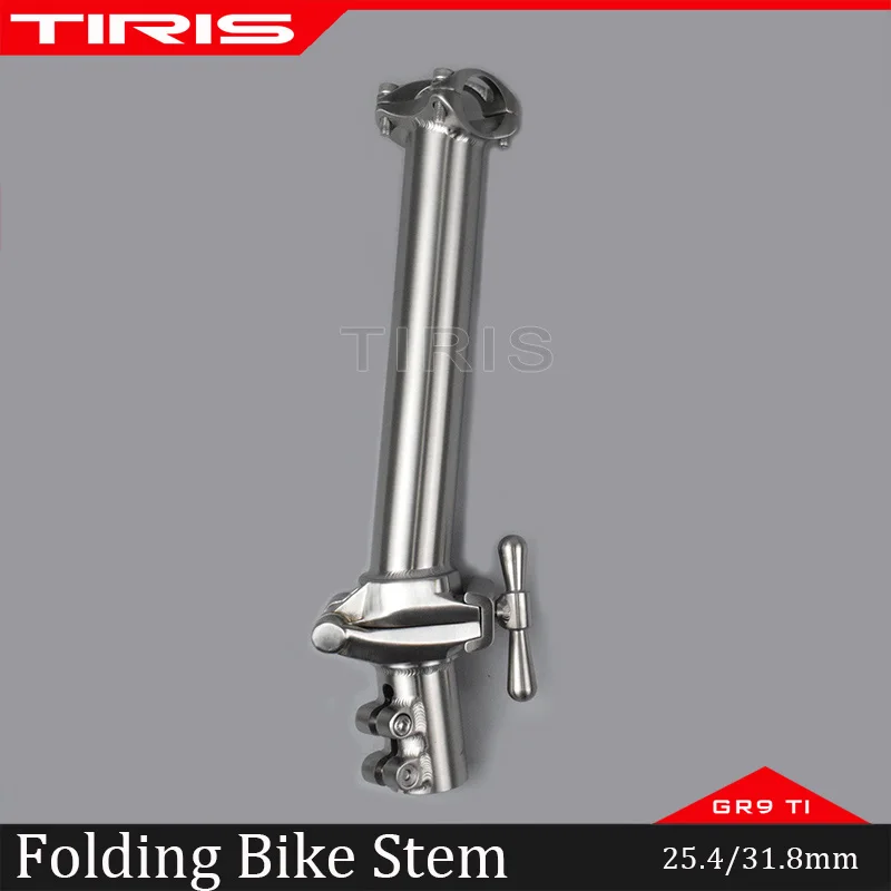 

TIRIS Titanium 20er Folding Bike Stem Bicycle 451 Accessories Commuter Cycling Parts Pieces Custom Length