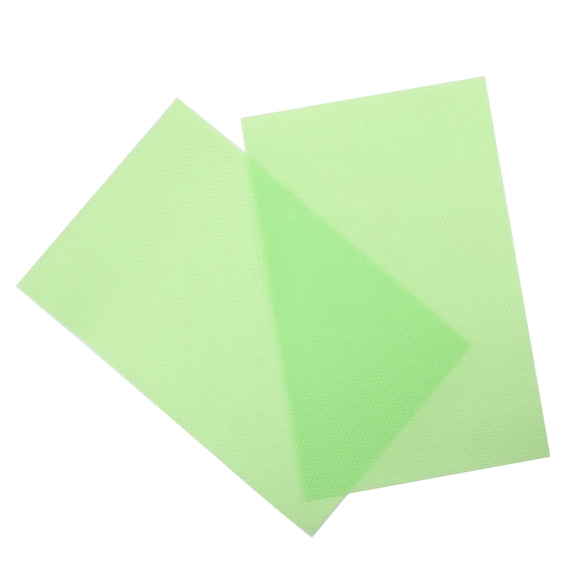 4pcs Refrigerator Pad Moisture Absorption Pad Mat Table (Transparent Green) fridge pad fridge shelf liner