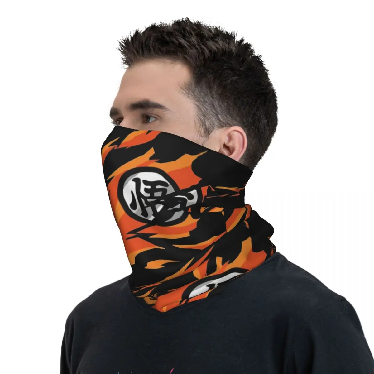 Son Goku-Bandana de dragon Ball Z para hombre y mujer, bufanda estampada para el cuello, diadema cálida para correr, lavable, Unisex