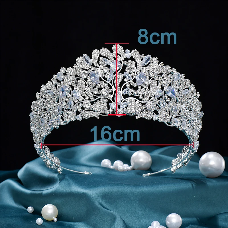 Women Party Hair Jewelry Vintage Luxury Rhinestone Wedding Zircon Hair Accessories