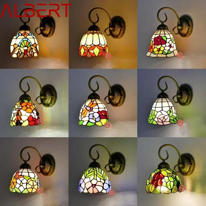 

ALBERT Tiffany Wall Lights Sconces Contemporary Creative LED Lamp Indoor Fixture For Home Decoration