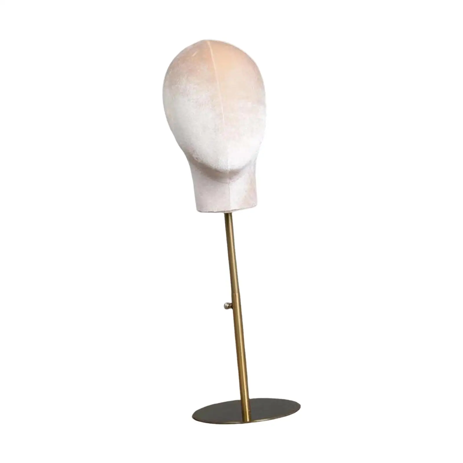 Multipurpose Mannequin Head Model with Metal Base Velvet Stand Rack Manikin for