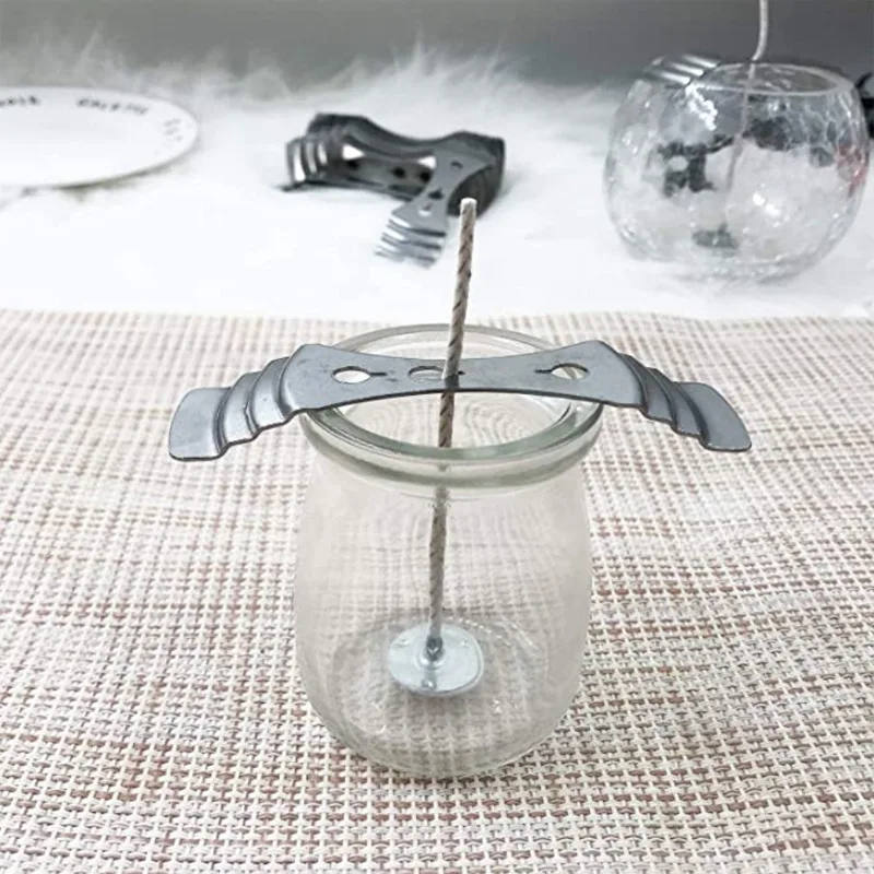 10pcs Simple Compact Practical Candle Wick Three-hole Holder DIY Aromatherapy Candle Making Tool For Wick Fixation Candle Wick S
