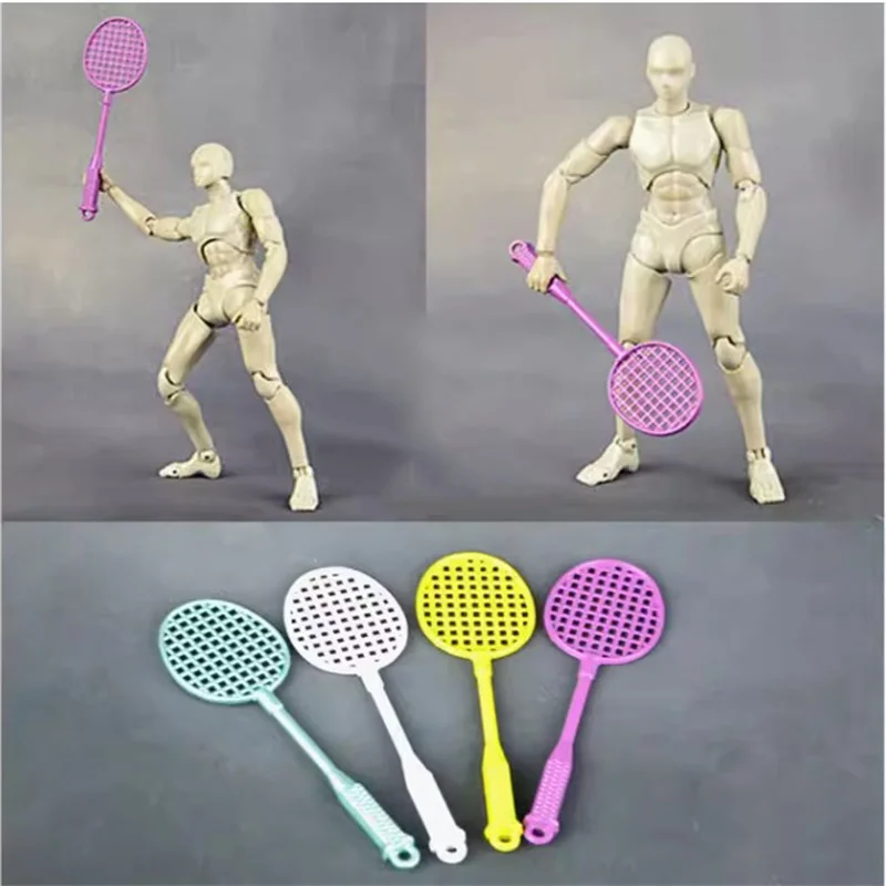 

1/12 Soldier Sports Scene Props Accessories Badminton Racket High Quality Model Toy For 6'' Action Figure Body In Stock