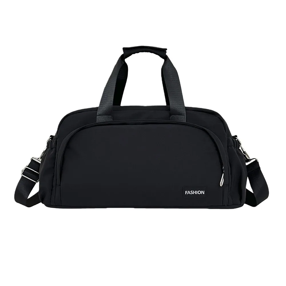 New Nylon Travel Duffel Bag Foldable Portable Shoulder Bag Adjustable Strap Wet Dry Separation Gym Bag for Weekend Sports Travel