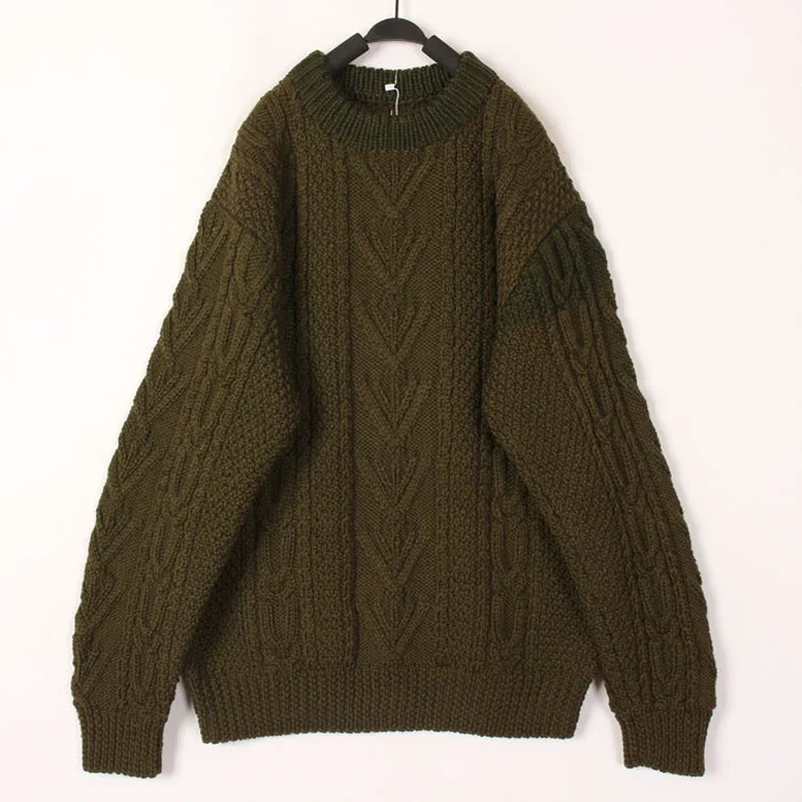 

Vintage Autumn Winter Knitted Woolen Sweater Women's Open Cardigan Bean Hollow Handweaving Camere Pullover Faionable Ladi...