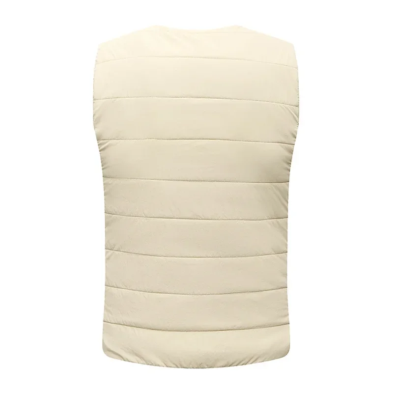 سترة ساخنة الخامس الرقبة الرجال النساء الشتاء التدفئة الكهربائية الذكية درجة حرارة ثابتة التدفئة الكهربائية الملابس مادة النايلون #2
