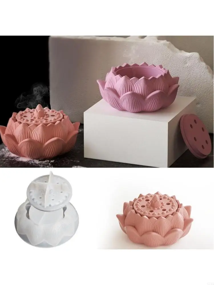 

3D Flowers Container Silicone Mold Epoxy Resin Molds DIYs Storage Box Plaster Mould