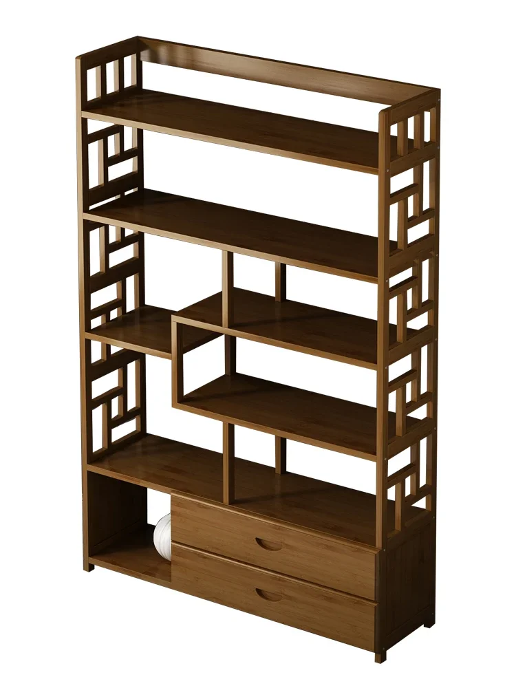 Wyj Chinese Partition Tea Stand Tea Cabinet Storage Rack Duobao Pavilion Antique Rack Bamboo