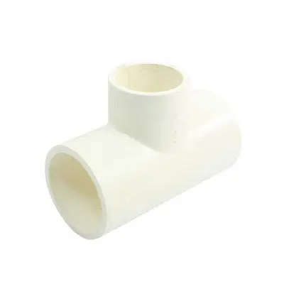 

3-ходовой Т-образный белый тройник из ПВХ-U для водопроводной трубы, соединитель 40 x 32 мм