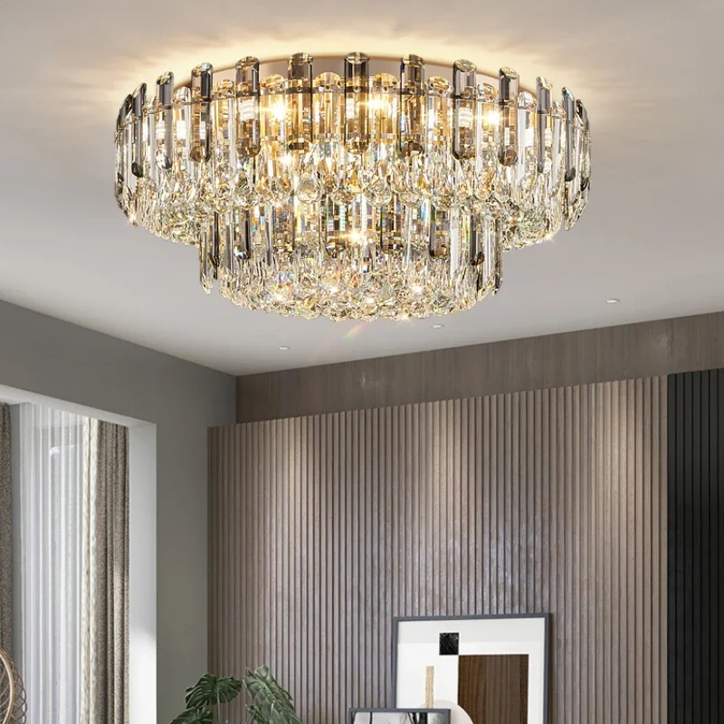 Nordic Modern Ceiling Lights Personality Luxury Elegant Crystal Luminaria Bedroom Hotel Hall Villa Homestay Parlor Lamp Fixtures