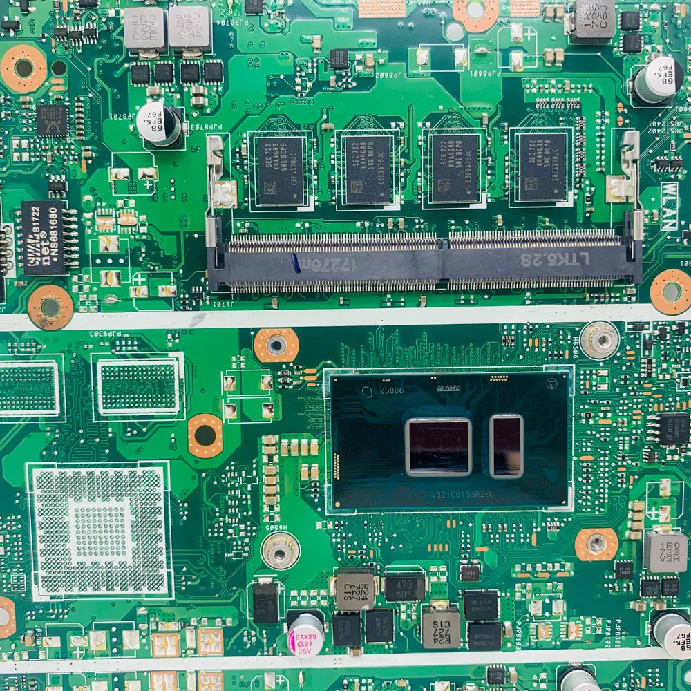 Placa base X541UA para placa base de ordenador portátil ASUS X541UAK X541UVK X541UV con CPU i3 i5 i7-6th/7th Gen 4GB/8GB RAM DDR4 completamente probada