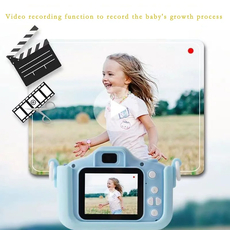 Kids Camera HD Toy Digital Camera for Boys Girls Students Birthday Gift with Single Lens Reflex Feature