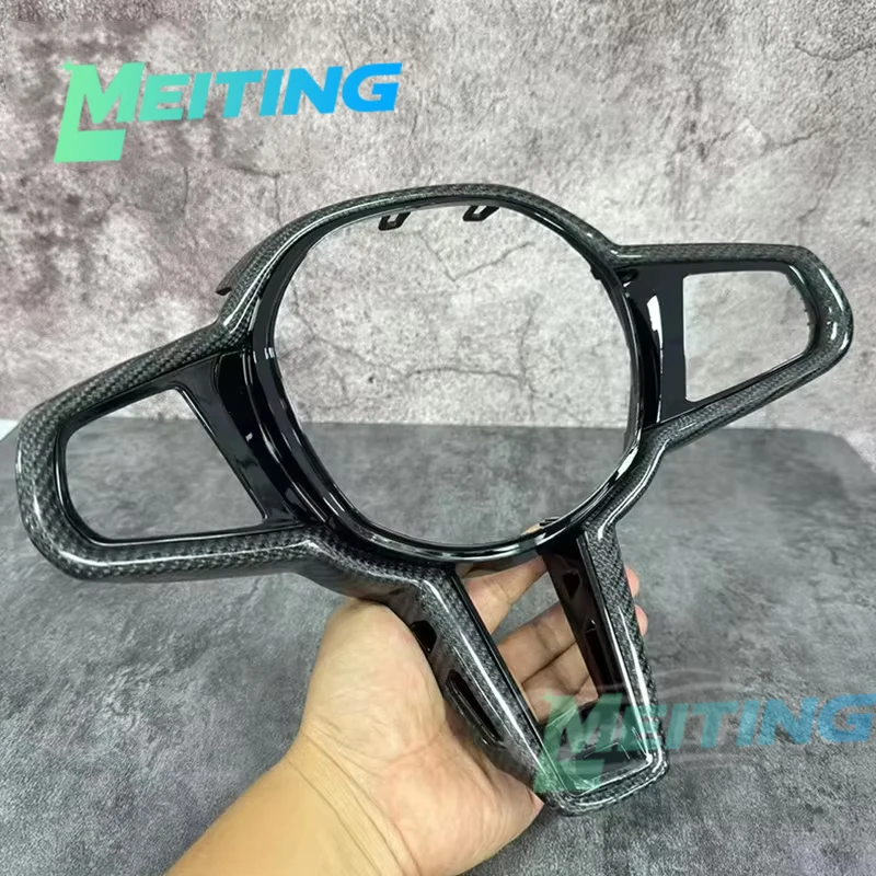 Für BMW CS Carbon Fiber Lenkrad Abdeckung 3 Serie 4 Serie Lenkrad Taste Rahmen auto teile