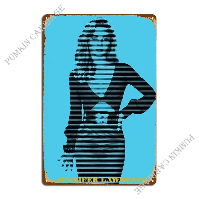 Jennifer Lawrence Metal Plaque Poster Bar Party Pub Create Tin Sign Poster