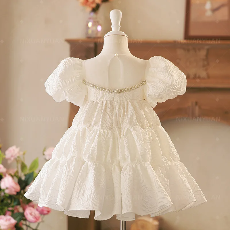 Vestido de princesa de flores para niñas, vestidos de bebé, Fiesta infantil de lujo, cumpleaños, ceremonia, boda, noche