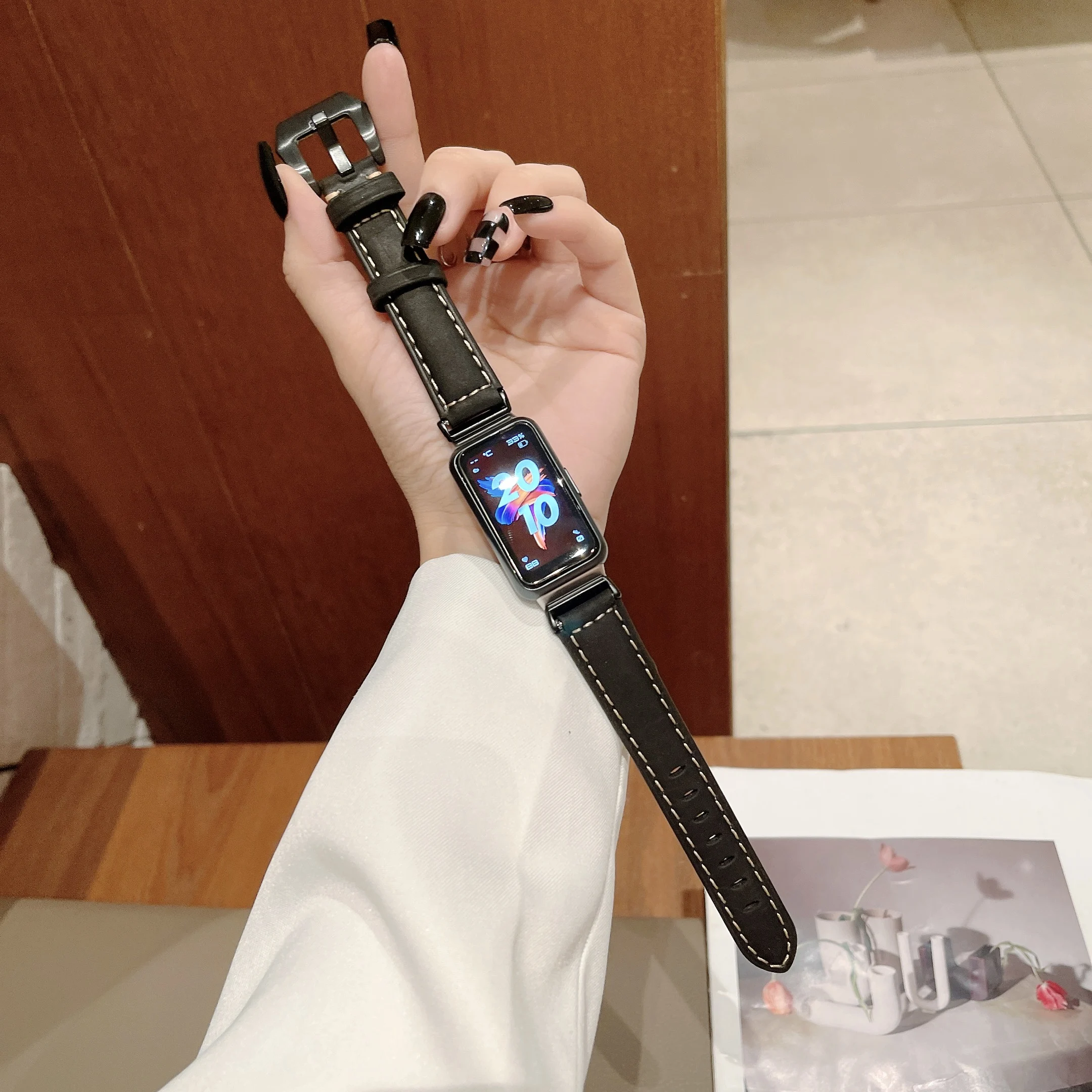 Leather Strap For Huawei Watch Band 7 Sport Smart Bracelet Replacement Wristband Correa Accessories For Huawei band 7 strap Belt