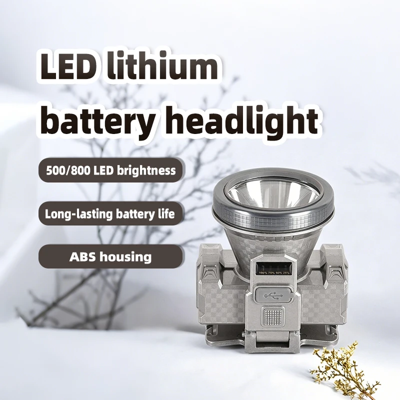 LED headlights are easy to install on the head, rechargeable headlights, suitable for outdoor fishing